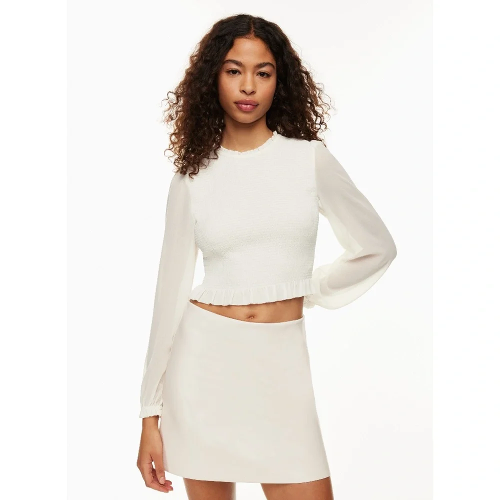 ARITZIA Wilfred Tempest Blouse in Ivory - Petite Small, NWT ($128 Retail)